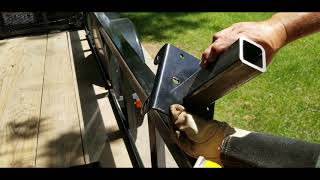 Harbor Freight electric winch installed onto a Tractor Supply Trailer [upl. by Robet]