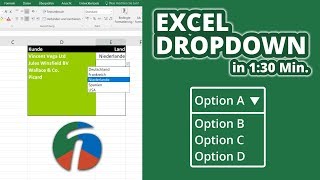 Excel Dropdown Liste erstellen in 130 Min [upl. by Aicylla155]