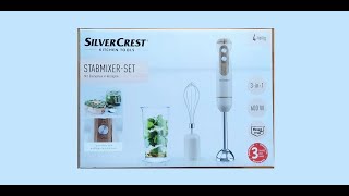 Stabmixerset 3in1 600W Silver Crest Kitchen tools [upl. by Yvehc]