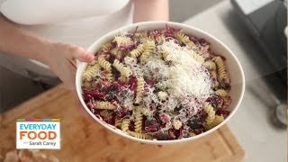 Eggplant and Radicchio Pasta  Everyday Food with Sarah Carey [upl. by Yelrac]