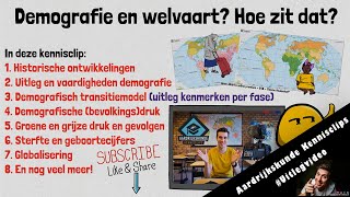 Demografische transitie model amp Welvaart Hoe zit dat  Examentraining HAVO amp VWO  Thema Wereld [upl. by Mitzl]