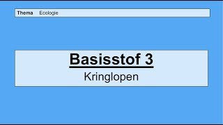 VMBO 4  Ecologie  Basisstof 3 Kringlopen [upl. by Humbert]