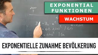 Wie wende berechne ich das Exponentielles Wachstum der Weltbevölkerung  Exponentialberechnung [upl. by Siver341]