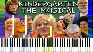 Kindergarten The Musical  Random Encounters Synthesia Piano Tutorial [upl. by Eintirb959]