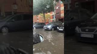 Asi ba badalona con la tormenta de agua 💦 Dana [upl. by Ailegave]