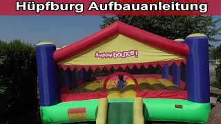 Hüpfburg aufbauen amp abbauen – Anleitung  Hüpfburg Aufbau amp Abbau  Hüpfburg aufblasen [upl. by Thay756]