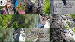 Climbing in Frankenjura at Dreistaffelfels  Klettern im Frankenjura Dreistaffelfels [upl. by Kirtley]