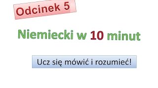 Podstawy niemieckiego 5 Nauka niemieckiego dla początkujących Zacznij mówić po niemiecku  Odc 5 [upl. by Nawyt]