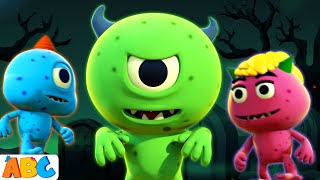 SPOOKY Five Spooky Monsters  Halloween Monsters Party Song for Kids By All Babies Channel [upl. by Refinnej270]