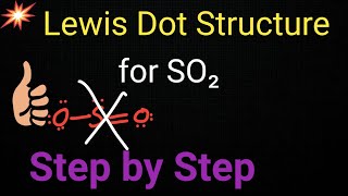 SO2 Lewis StructureLewis Structure for SO2 Sulfur DioxideLewis Dot Structure of SO2 [upl. by Aniara3]