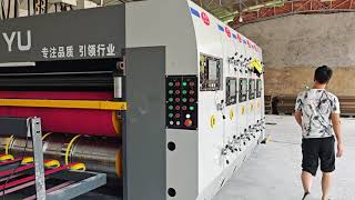 China corrugated carton boxes flexo printer die cutterslotter I printer die cutter machine [upl. by Ihcekn]