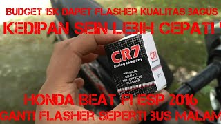 MUDAH CARA MENGGANTI FLASHER DI HONDA BEAT FI ESP  tutorial ganti flasher motor matic cr7 [upl. by Asteria]