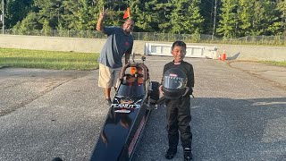 Peanuts 1st Full Jr Dragster Pass at VMP [upl. by Olivann]