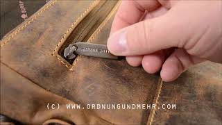 Greenburry Leder Messenger Bag Umhängetasche Schultertasche 1913M25 [upl. by Cordier294]