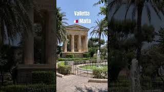 Lower Barrakka Gardens ⛲️🌴 travel malta garden europe valletta travelvlog pretty [upl. by Burroughs]