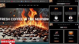 responsive website html css javascript [upl. by Ecaroh]