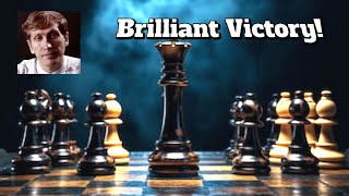 Brilliant Victoryquot Bobby Fischer vs Mikhail Tal Tournament Candidates • Netherland 1932 [upl. by Anerok]