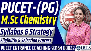 PU CET PG 2024  CHEMISTRY  Syllabus amp Strategy by Dr Ravinder Kaur  PU CET PG Coaching by IBTS [upl. by Omrellig903]