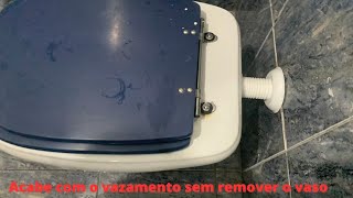 Acabe com o vazamento sem remover o vaso do lugar [upl. by Sherry]