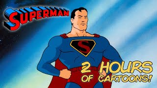 Superman Cartoon Compilation All 1940s FleischerFamous Studios Shorts [upl. by Leterg]