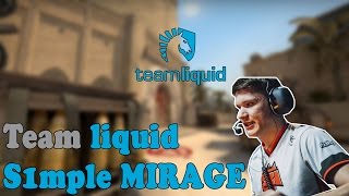 Team Liquid s1mple playing CSGO Faceit on mirage twitch stream [upl. by Ward493]