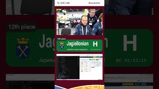 Jagiellonian is the first team to solve problem H [upl. by Lavotsirc]