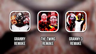 All Dvloper Remake Games In Nightmare Mode Full Gameplay  Granny Remakes 1 2 3 amp The Twins Remake [upl. by Notwen]