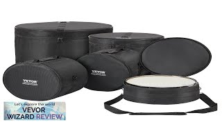 VEVOR 5Piece Drum Bag Set 1680D Oxford Fabric Padded Drum Bags Review [upl. by Yeliw804]