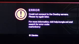 Destiny MarionBerry Code error FIX [upl. by Myrtice64]