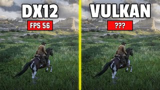 Red Dead Redemption 2  DirectX 12 vs Vulkan FPS Comparison  RTX 2060 [upl. by Yelyr]