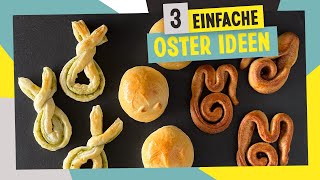 3 leckere Osterhasen zum selber backen  einfache Rezepte für Ostern [upl. by Broddie]