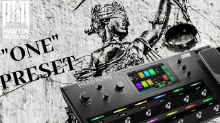 Headrush Pedalboard  Gigboard  Metallica quotOnequot Preset Settings on video [upl. by Erlandson893]