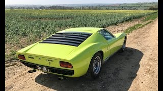 Lamborghini Miura history and drive review Mega sound [upl. by Namref]