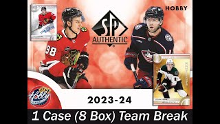 202324 Upper Deck SP Authentic 1 Case 8 Box TEAM Break 1 eBay 110424 [upl. by Eirruc621]