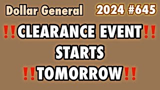 2024645‼️Dollar General Couponing‼️CLEARANCE EVENT‼️STARTS TOMORROW‼️Must Watch👀👀 [upl. by Kreegar632]