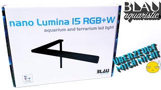 Blau Aquaristic Nano Lumina 15 RGBW Aquarium LED Beleuchtung [upl. by Airdnal]