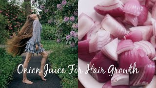 ONION JUICE FOR EXTREME HAIR GROWTH Stop Hair loss amp Grow Long Hair [upl. by Vasilek]