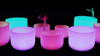 1111 Healing Portal Deep Sleep amp Chakra Healing Crystal Bowls 432Hz Sound Bath [upl. by Ellecrag]