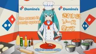 English subs  Romaji YumYum Pizza  Miku [upl. by Wagner]