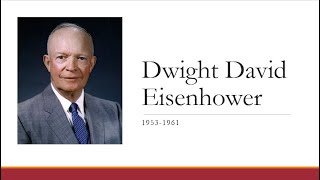 Dwight David Eisenhower 19531961 [upl. by Ahtnams]