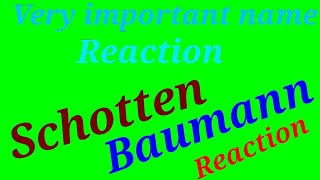 Schotten Baumann Reaction mechanism Neet iit Jee Mains Advanced 12th class by surendra Kumar [upl. by Dannye60]