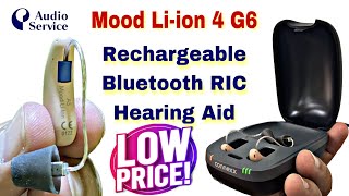 Audioservice Mood 4 G6 Rechargeable Bluetooth RIC Hearing aids  Available  Lowest price in market [upl. by Julita583]