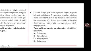 Paragrafta Parçada Anlam Paragrafta Anlatım Biçimleri Soru Çözümü [upl. by Box]