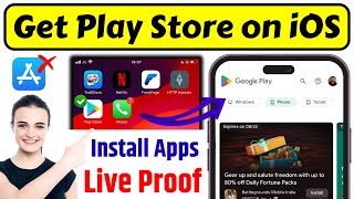 Install Google Play Store on iOS 101 Working  Install Play Store Apps on iPhone  Play Store iOS [upl. by Temme]