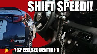 WORLD FIRST  Toyota Yaris GR Sequential Gearbox  7 SPEED ACCELERATION ⭐🚀 [upl. by Dorrie912]