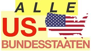 All US states  Alle US Bundesstaaten [upl. by Eiliah]