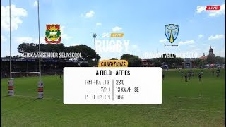 Schools Rugby  Affies 1st XV vs Diamantveld High School  Highlights  SuperSport [upl. by Petuu]