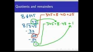 The Division Algorithm Screencast 351 [upl. by Jeuz]