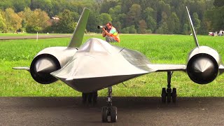 Amazing SR71 Blackbird Stealth RC Turbine Scale Model Jet with Afterburn [upl. by Levram]