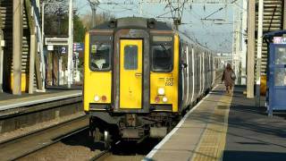 Class 317 amp 379 trains Enfield Lock 11th Jan 2012 [upl. by Haydon]